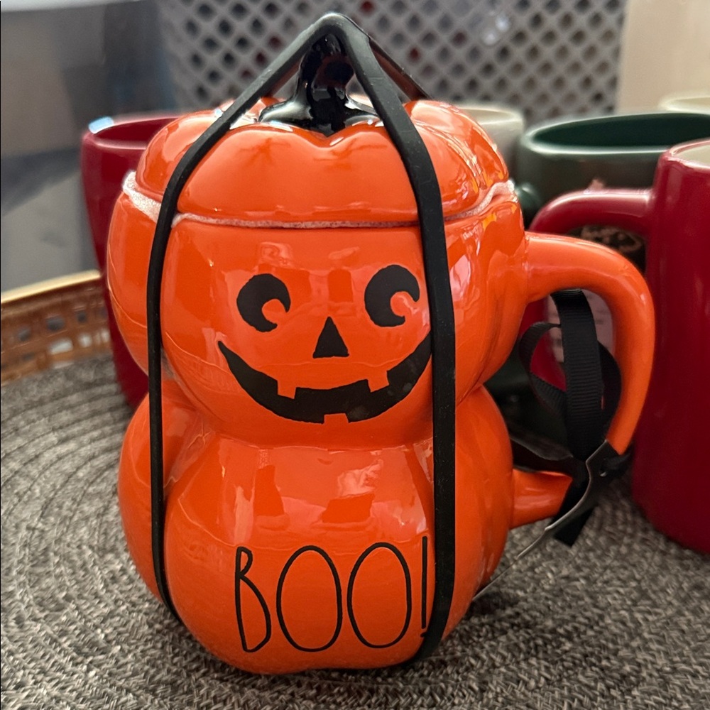 Orange Pumpkin Boo Mug
